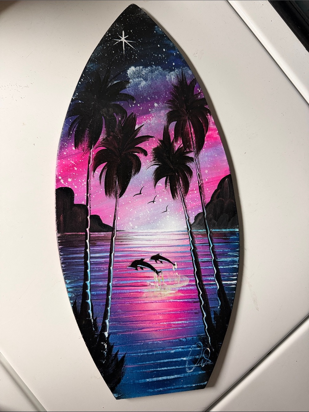 Hand Painted Beach View